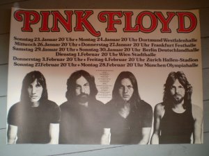 Pink Floyd, Plakat, Poster, Concert, Tour, Konzert, Animals (Keine LP/CD/Vinyl), 1977, In The Flesh, The Wall, Wish you where here