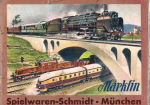 Märklin D 10 - 1933/34 Katalog, Aufdruck von Spielwaren-Schmidt, München, Neuhauser Straße 20