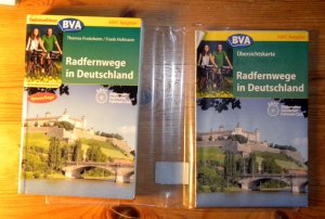 Radreiseführer BVA Radfernwege in Deutschland mit großem Kartenposter