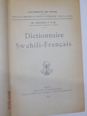 Dictionnaire swahili-francais