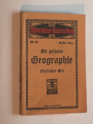 Die gesamte Geographie - Physischer Teil Miniatur-Bibliothek 25-27