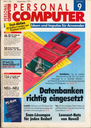 gebrauchtes Buch – Personal Computer Nr. 9/1991: Datenbanken richtig eingesetzt, Lowcost-Netz von Novell