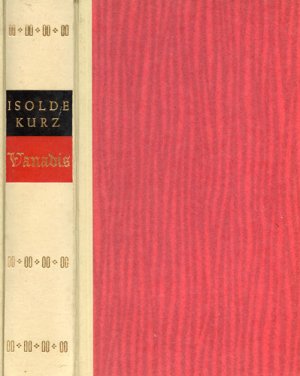 antiquarisches Buch – Isolde Kurz – Vanadis