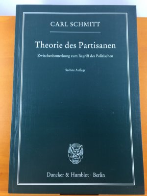 gebrauchtes Buch – Carl Schmitt – Theorie des Partisanen