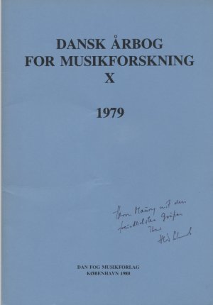 Zur Rezeption des Jazz in der komponierten Musik. Dansk Årbog for Musikforskning / Dänische Gesellschaft für Musikforschung. Band X - 1979