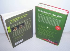 gebrauchtes Buch – Hirschhausen, Dr. med – 2 Bücher: Glück kommt selten allein ... mit original Aufkleber (Erstauflage)  // Die Leber wächst mit Ihren Aufgaben