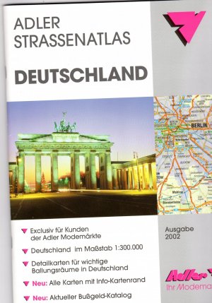 Adler Strassenatlas Deutschland Buch Gebraucht Kaufen A02jkqbx01zzo