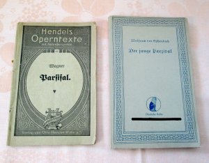 antiquarisches Buch – Wolfram von Eschenbach / Wagner – 2 Hefte - Der junge Parzival & Hendels Operntexte mit Notenbeispielen