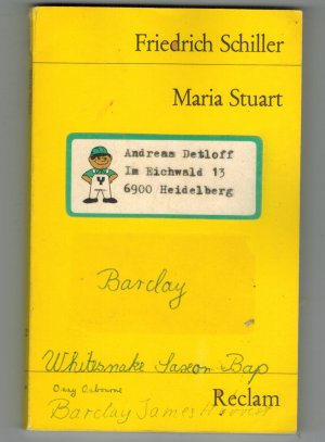 gebrauchtes Buch – Friedrich Schiller – Maria Stuart