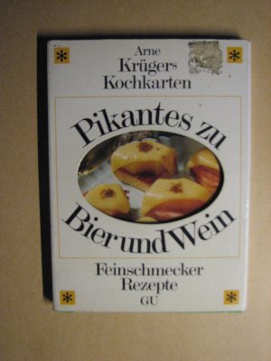 gebrauchtes Buch – Arne Krüger – Arne Krügers Kochkarten : Pikantes zu Bier und Wein - 16 Rezeptkarten KOMPLETT