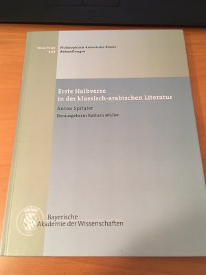 gebrauchtes Buch – Anton Spitaler – Erste Halbverse in der klassisch-arabischen Literatur