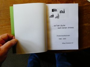 auf der Suche nach seiner Stimme   Ferienmeditationen 1983-2003