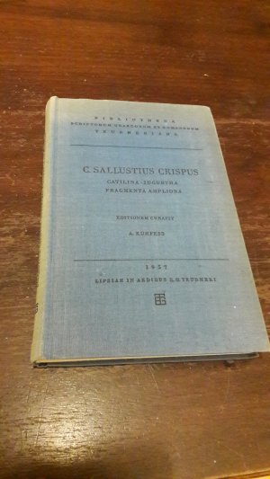 antiquarisches Buch – Sallust ; C. Sallustius Crispus ; Alphons Kurfess – Catilina, Iugurtha, Fragmenta ampliora (ed. A. Kurfess)