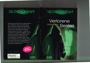 gebrauchtes Buch – Kathryn Cline – SECOND SIGHT. VERLORENE SEELEN. Mystery-Thriller. Aus dem Amerikanischen von Sabine Rahn. Als GESCHENK geeignet!