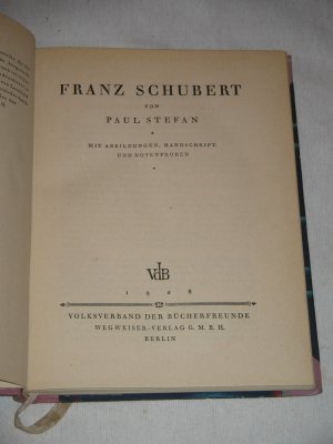 Franz Schubert ~ 1928