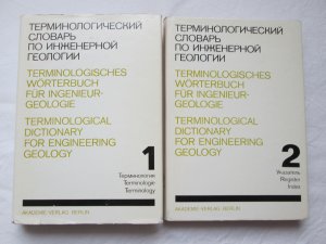 Akademie-Verlag: Terminologisches Wörterbuch für Ingenieur-Geologie Russisch / Bulgarisch + Ungarisch + Deutsch + Mongolisch + Polnisch + Rumänisch + […]