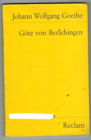 gebrauchtes Buch – Johann Wolfgang Goethe – Götz von Berlichingen