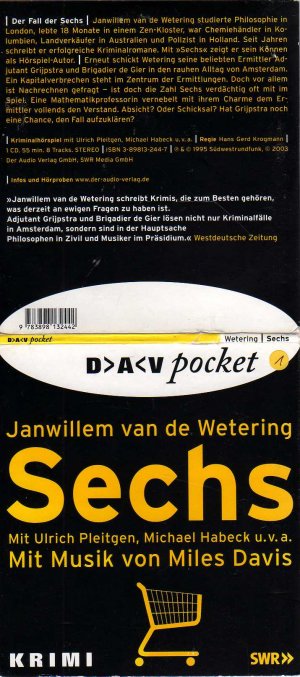 gebrauchtes Hörbuch – Wetering, Janwillem van de – Sechs - 1 CD