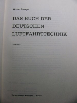 Das Buch der deutschen Luftfahrttechnik