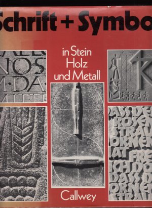 Schrift + Symbol in Stein Holz und Metall