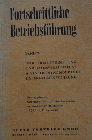 gebrauchtes Buch – Fortschrittliche Betriebsführung Band 20