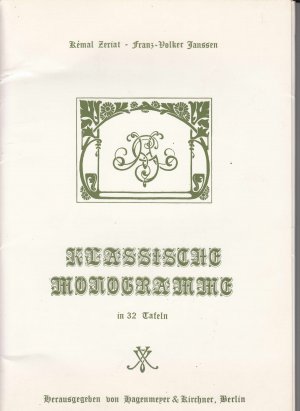 Klassische Monogramme in 32 Tafeln