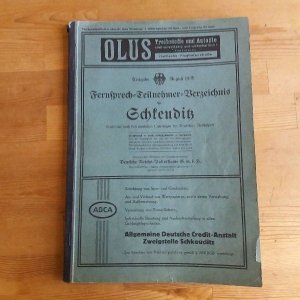 Telefonbuch: Örtliches Fernsprech-Teilnehmer-Verzeichnis für Schkeuditz der Deutschen Reichspost. folgend im Buch: Verzeichnis der Teilnehmer Leipzig. […]