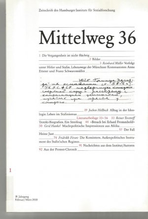 gebrauchtes Buch – Mittelweg 36  / Zeitschrift des Hamburger Instituts für Sozialforschung / 19. Jahrgang 2010/2011 in 6 Heften