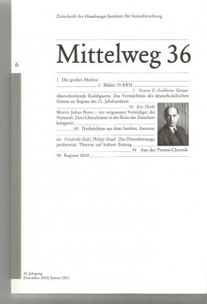 gebrauchtes Buch – Mittelweg 36  / Zeitschrift des Hamburger Instituts für Sozialforschung / 19. Jahrgang 2010/2011 in 6 Heften