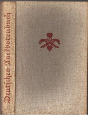 antiquarisches Buch – Paul Alverdes (Hrsg – Deutsches Anekdotenbuch - Eine Sammlung von Kurzgeschichten aus vier Jahrhunderten