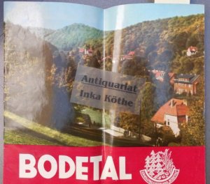 gebrauchtes Buch – Bodetal - Werbehaft für Urlauber - herausgegeben vom Bodetal Erholungsverband -