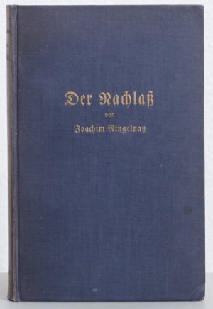 antiquarisches Buch – Joachim Ringelnatz – Der Nachlaß (Der Nachlass)