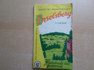 gebrauchtes Buch – Wander- und Wintersportkarte Inselsberg mit Friedrichsroda und Brotterode