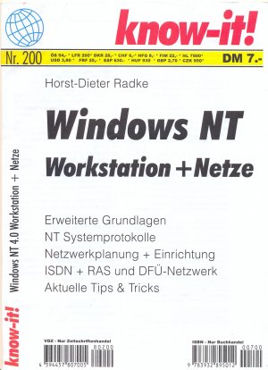 gebrauchtes Buch – Horst Dieter Radke – Know -It! Band 200 Windows NT  Workstation + Netze