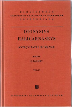 Dionysius Halicarnaseus - Antiquitates Romanae Vol. IV