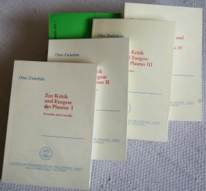 Zur Kritik und Exegese des Plautus, 4 Bde.: Bd. 1 - Poenulus und Curculio, Bd. 2 - Miles gloriosus, Bd. 3 - Pseudolus, Bd. 4 - Bacchides