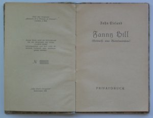 Fanny Hill (Erlebnisse eines Bordellmädchens)