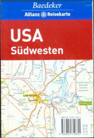 gebrauchtes Buch – Baedeker Allianz-Reisekarte: USA Südwesten