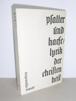 antiquarisches Buch – Psalter und Harfe. - Lyrik der Christenheit.