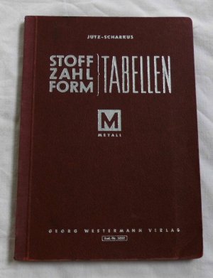 Stoff Zahl Form Tabellen (1950)