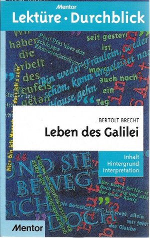 gebrauchtes Buch – Volker Steenblock – Bertolt Brecht: Leben des Galilei