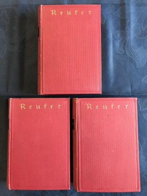 antiquarisches Buch – Fritz Reuter sämtliche Werke in fünfzehn Büchern - Band 2, 3, 4, / 4. - 15. Buch