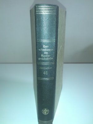 antiquarisches Buch – Entscheidungen des Bundesgerichtshofes in Zivilsachen 41. Band (BGHZ 1964)