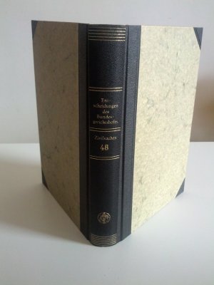 antiquarisches Buch – Entscheidungen des Bundesgerichtshofes in Zivilsachen 48. Band (BGHZ 1968)