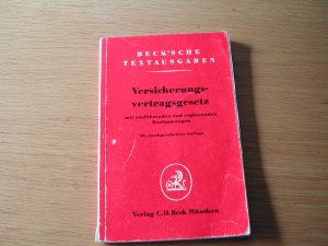 antiquarisches Buch – Versicherungsvertragsgesetz