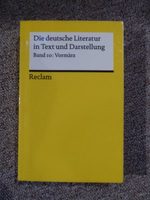 gebrauchtes Buch – Florian Vassen – Die deutsche Literatur. Ein Abriss in Text und Darstellung - Vormärz