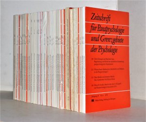 Zeitschrift für Parapsychologie und Grenzgebiete der Psychologie. 20. Jahrgang (1978) - 32. Jahrgang (1990) in 31 Heften.