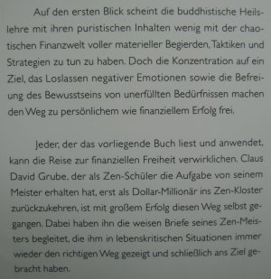 gebrauchtes Buch – Grube, Claus D – Das Zen der ersten Million