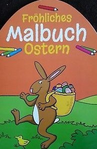 Fröhliches Malbuch Ostern