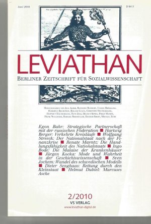 gebrauchtes Buch – Alber, Jens u – Leviathan. Berliner Zeitschrift für Sozialwissenschaft Heft 2 / 2010